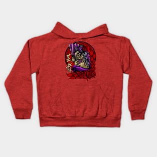 Skull Geisha Japan Kids Hoodie